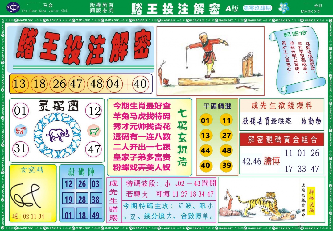 094期赌王投注解密[图]